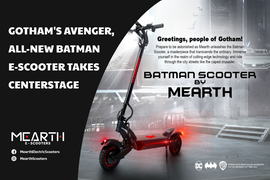 Gotham's Avenger, All-New Batman E-Scooter takes Centerstage