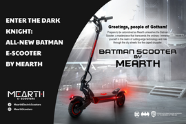Enter the Dark Knight: All-new Batman E-Scooter By Mearth