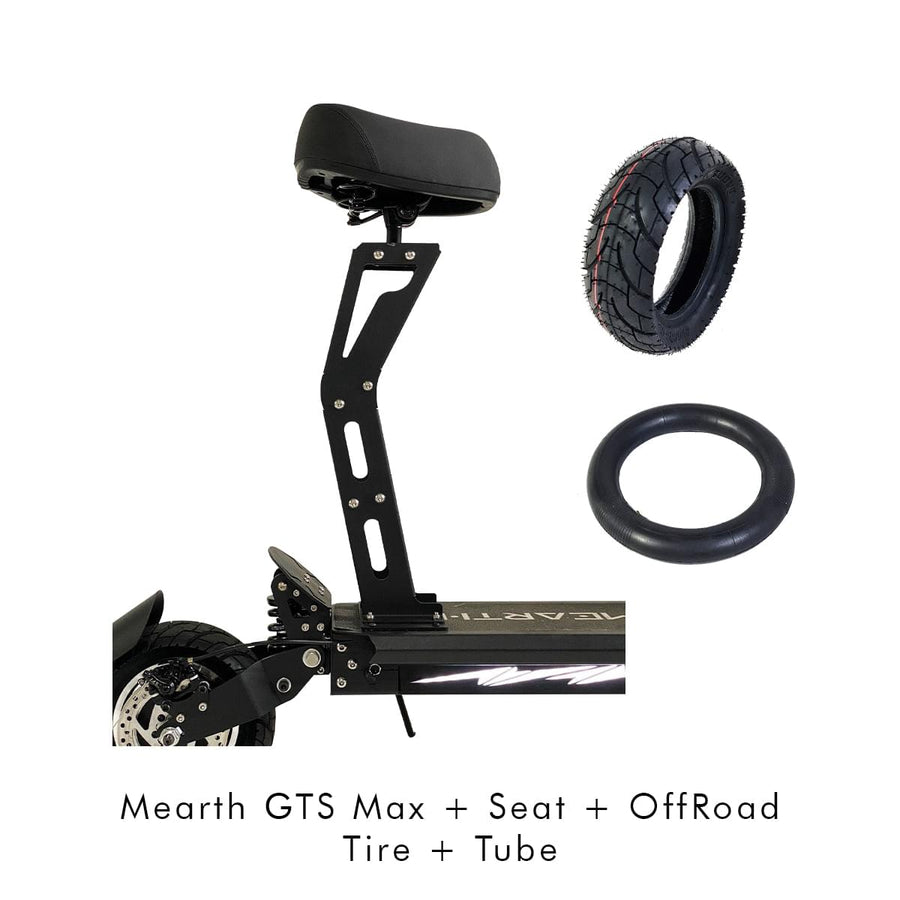 Mearth GTS Max EScooter with Seat, Off Road Tyre, Tube Bundle Mearth
